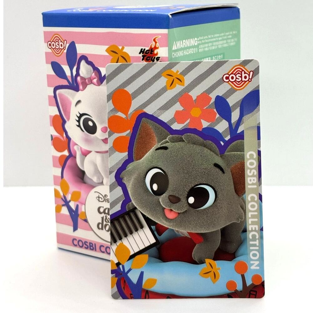 Disney x Cosbi Cats & Dogs Collectible Fuzzy Figures, Berlioz (Aristocats) - New